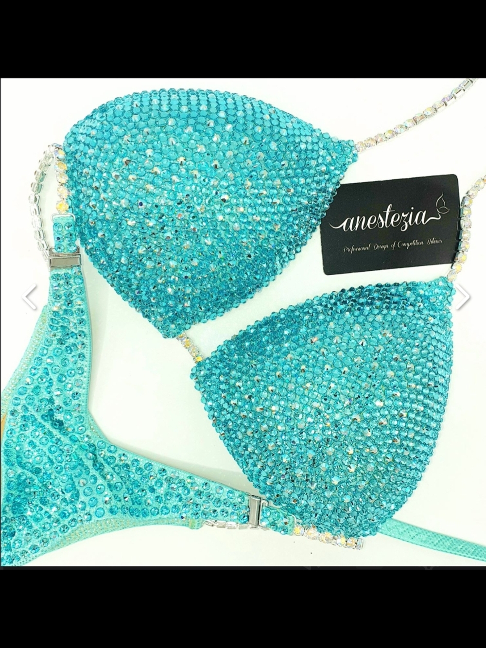 NPC Competition Bikini Sparkling Aqua
